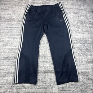 Adidas Clima365 ClimaProof Navy Blue Windbreaker Track Pants, Men's Size Large